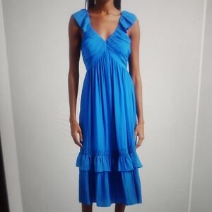 Ramy Brook Nelly Tiered Hem Dress Size M $495